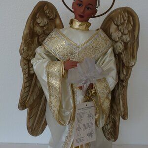 Noel Vintage 24" Christmas Gold/White Beautiful Doll BrandNew w/tag Missing Hair